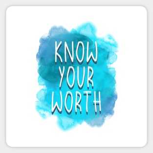 Know Your Worth Sticker